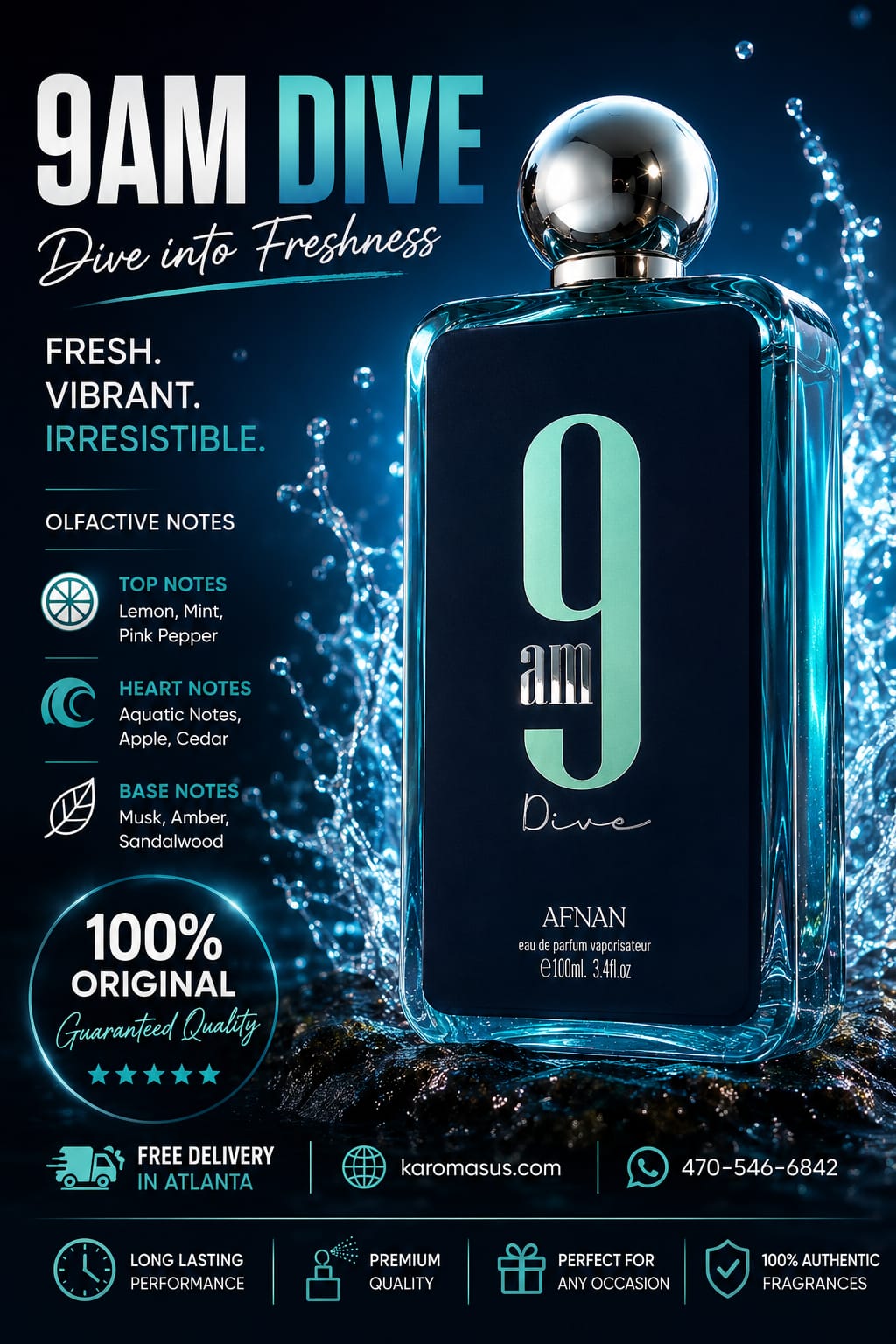 Afnan 9AM Dive Eau de Parfum 100ml