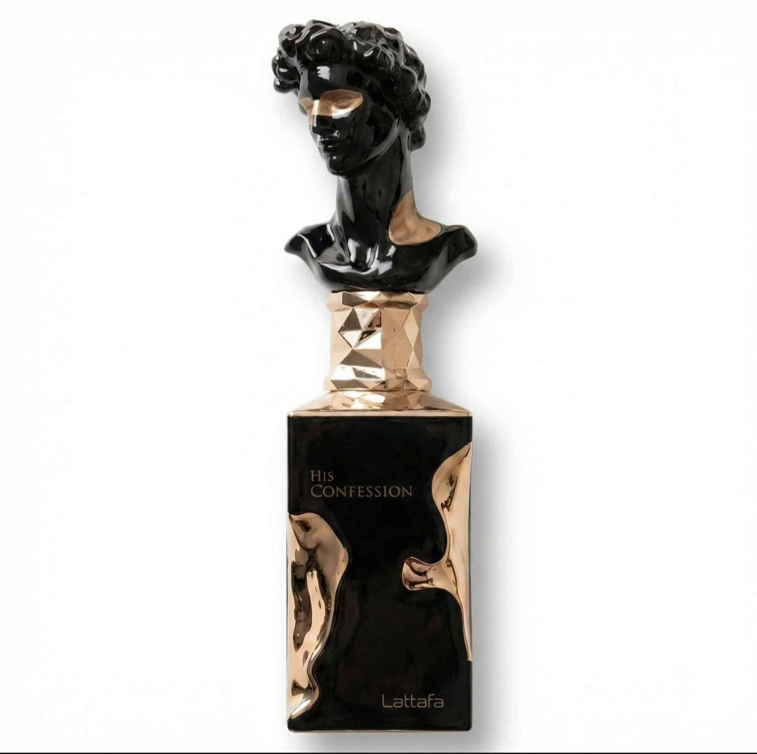 Lattafa His Confession Eau de Parfum 100ml for Men – Cinnamon, Iris & Amber | K'aromas