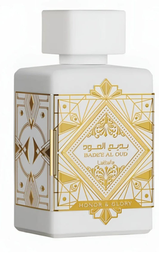 Lattafa Bade'e Al Oud Honor & Glory EDP 100ml | Pineapple Brulee Cinnamon & Vanilla Unisex Arabic Perfume | Ships USA