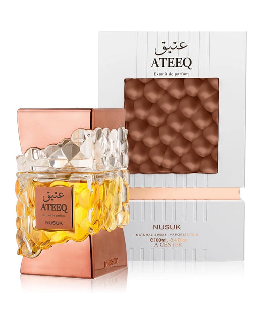 Nusuk Ateeq Extrait de Parfum 100ml | Honey Cinnamon & Tobacco Arabic Cologne for Men