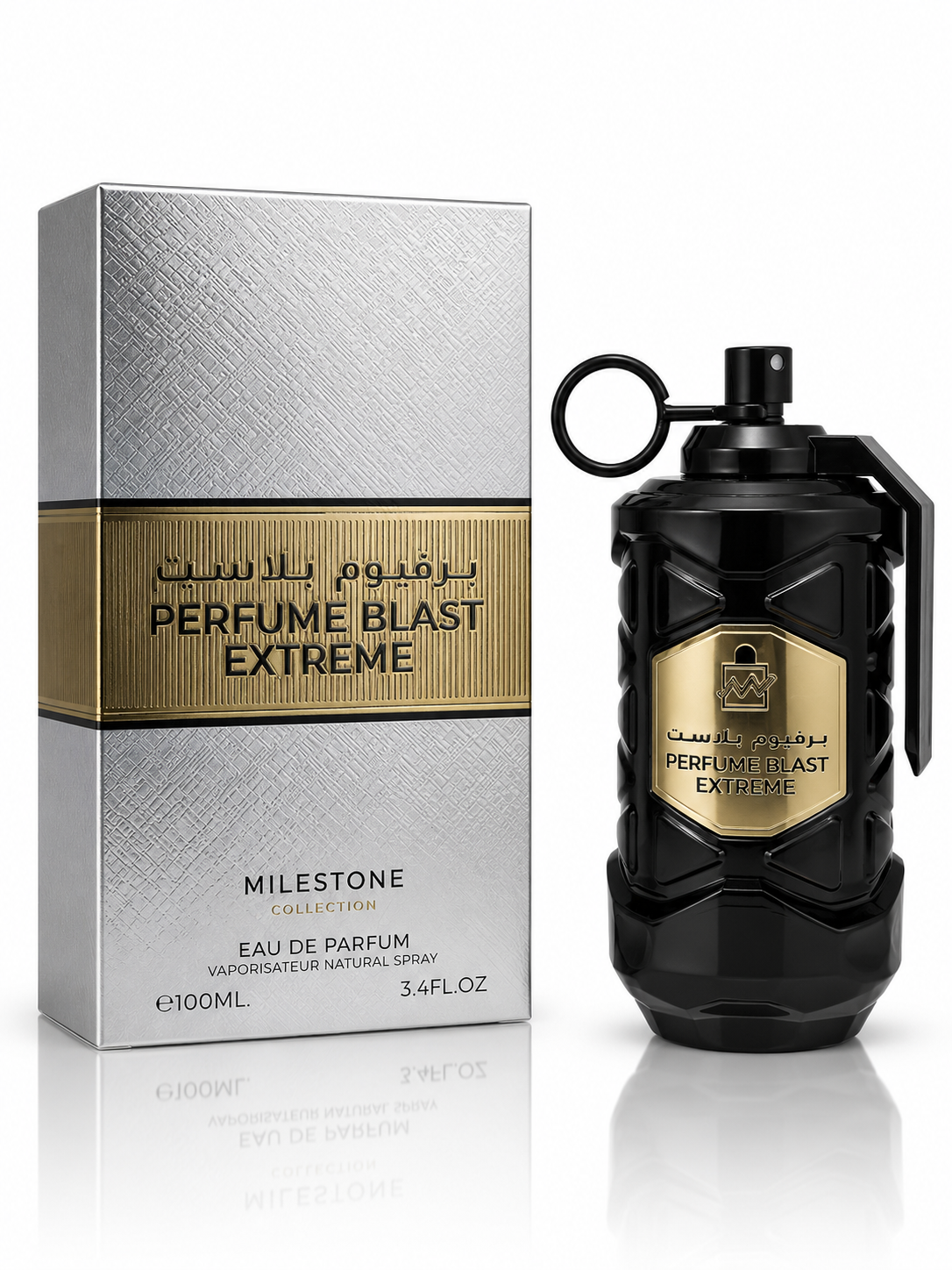 Milestone Perfumes Blast Extreme Eau de Parfum 100ml for Men – Grapefruit, Saffron & Tobacco | K'aromas